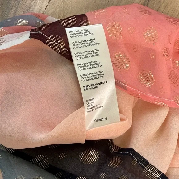 Maeve by Anthropologie Fantasia Metallic Clip Dot Blouse - Picture 4 of 6